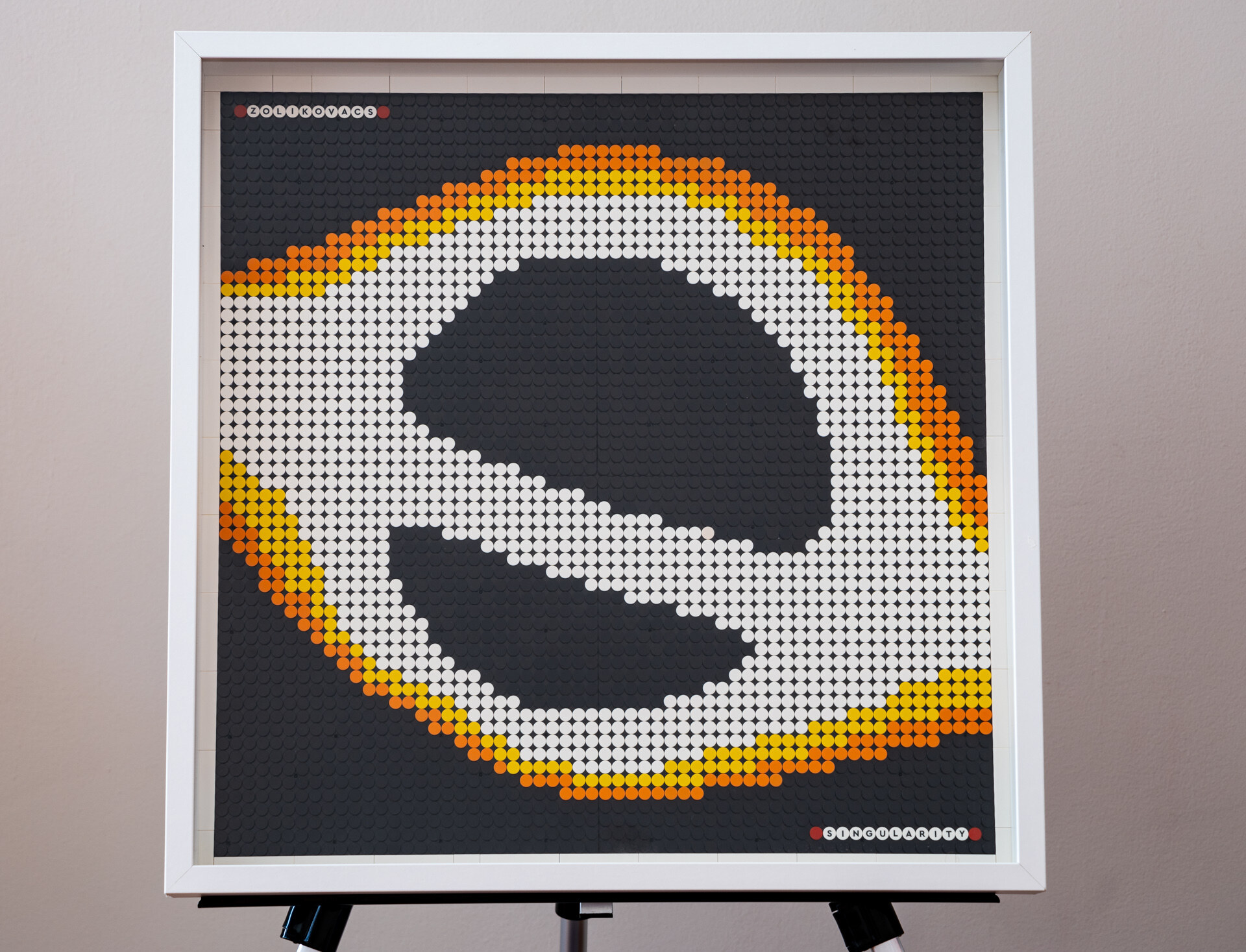 Kockákból készült Jinjang LEGO-kép