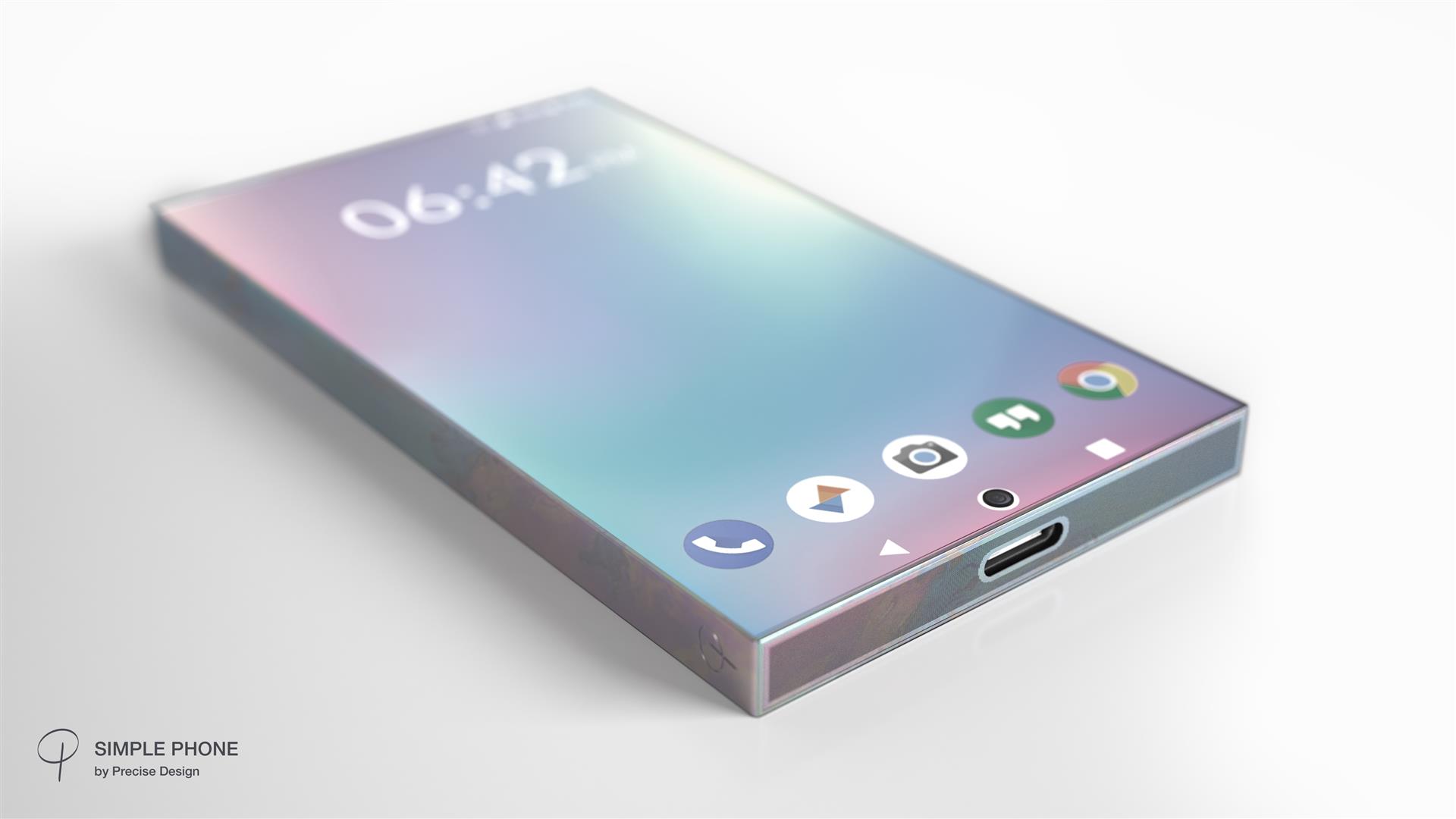 Simple Phone – Készüléknézet – látványterv