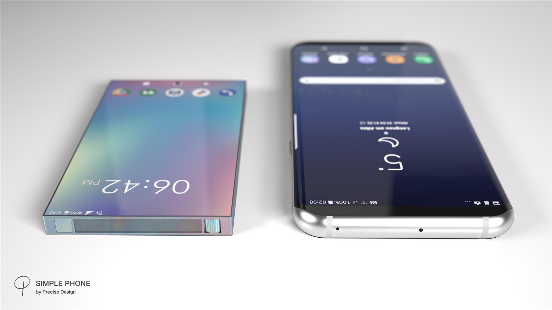 Simple Phone – Méret-összehasonlítás – látványterv